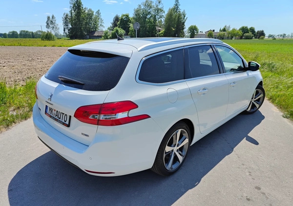 Peugeot 308 cena 38900 przebieg: 210547, rok produkcji 2015 z Szczucin małe 254